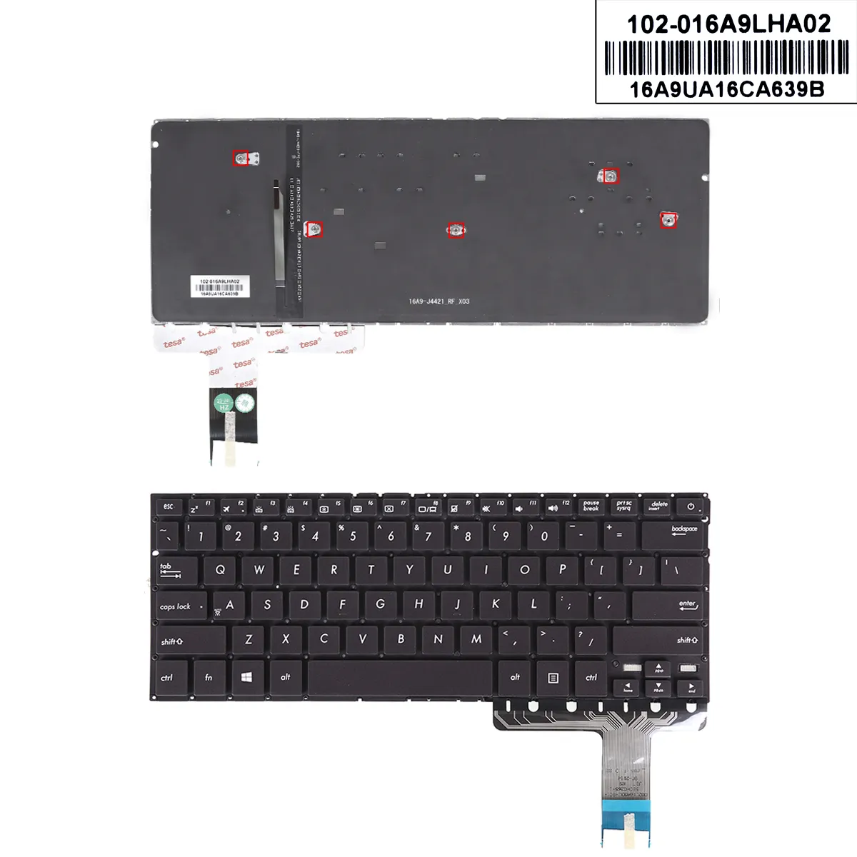 Picture of Asus ZenBook UX330C UX330CA UX330CAK UX330UA UX330U Dark purple(Backlit,OEM)